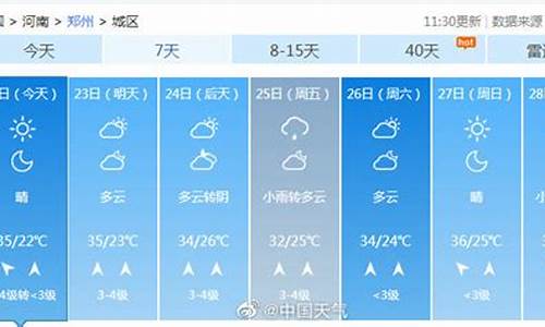 郑州天气预报一周的天气预报_郑州天气预报