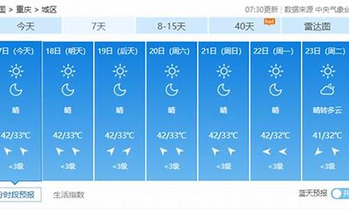 重庆未来几天天气预报查询_重庆未来几天天气预报