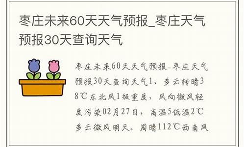 枣庄天气60天查询_枣庄天气60天查询结果